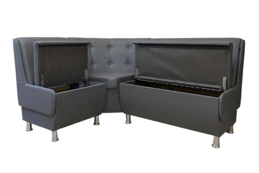 Кухонний куточок OnyxLounge (131 &times; 171 см, флай 2233, сірий) l-kt-mdrn-fl2233 фото
