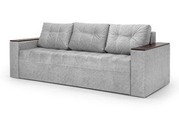 Диван Комфорт (235 &times; 98 см, велюр, світло-сірий) ІМІ dkmf-mrs-09 фото