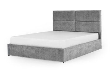 Ліжко Орхідея (140 &times; 200 см, велюр, без підйомного механізму, світло-сірий) IMI rhd140x200ssb фото