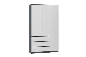 Шафа Formo-6 (антрацит + білий, 120х54х207 см) ph-shf-sh3-ntc-bl фото