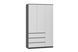 Шафа Formo-6 (антрацит + білий, 120х54х207 см) ph-shf-sh3-ntc-bl фото 1