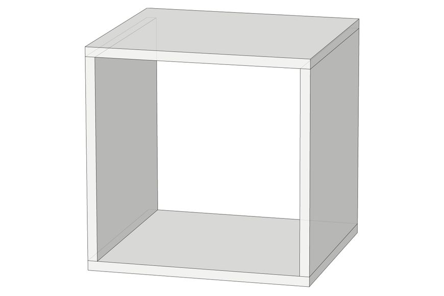 Модульный стеллаж FlexiCube-1 (нимфея альба, 368х336х368 мм) lst-lg-1-nmf-lb фото