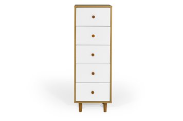 Комод UrbanOak-3 5ШУХ (дуб аппалачі і німфея альба, 40x39x118 см) IMI lkmd-hg3-db-ppl-nmf-lb фото