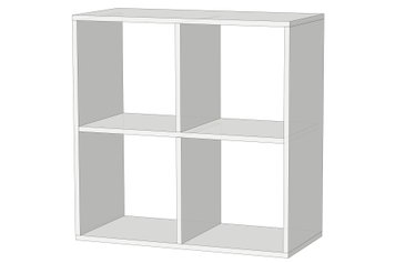 Модульный стеллаж FlexiCube-3 (нимфея альба, 720х336х720 мм) lst-lg-3-nmf-lb фото