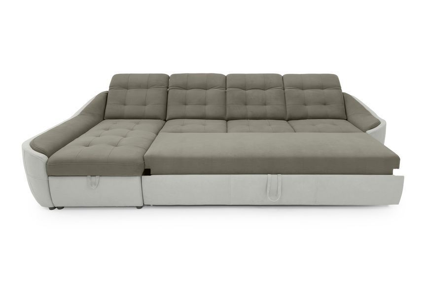 Кутовий диван Спейс АМ3 (337 &times; 187 см, бежевий з молочним) IMI Premium ksps-AM3-ll-09-01 фото