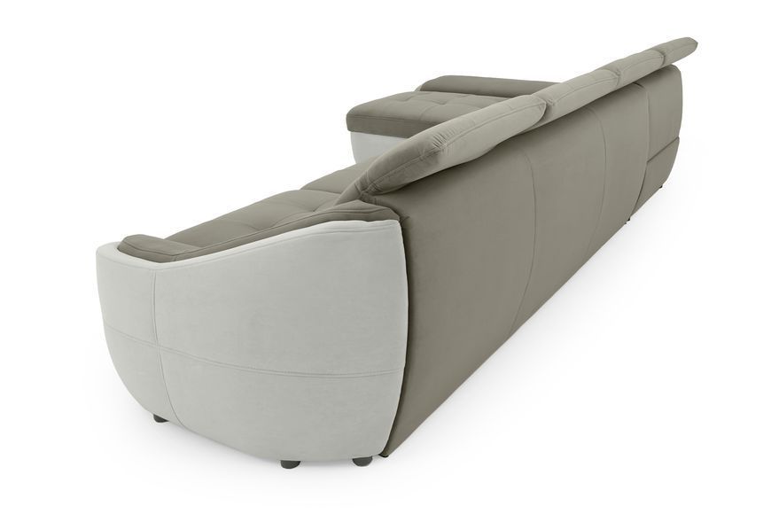 Кутовий диван Спейс АМ3 (337 &times; 187 см, бежевий з молочним) IMI Premium ksps-AM3-ll-09-01 фото