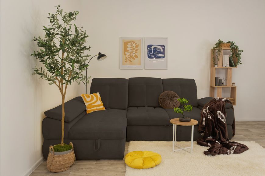 Угловой диван Денвер 2 (285 &times; 195 см, коричневый) IMI Premium kdnv2-pl-4-l фото