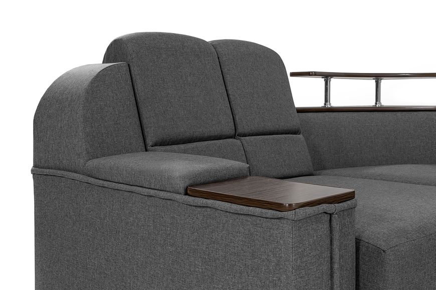 Комплект угловой диван Меркурий с пуфом (Серый, 255х185 см) IMI kmrc-sn-8-p фото
