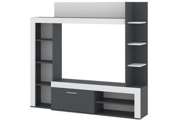 Набор в гостиную Corven (172,5 &times; 33 &times; 157,5 см, антрацит и белый) ph-vtl-ntl-ntrc-bl фото