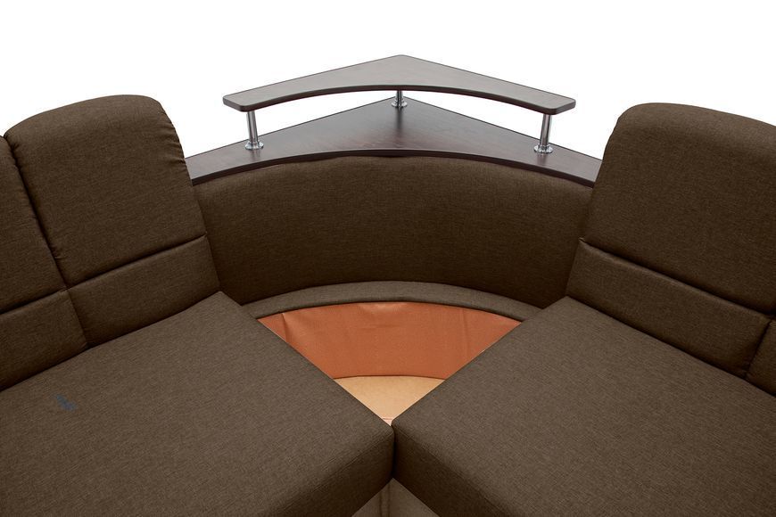 Угловой диван Меркурий (255 &times; 185 см, коричневый с бежевым) IMI kmrc-sn-3-21 фото